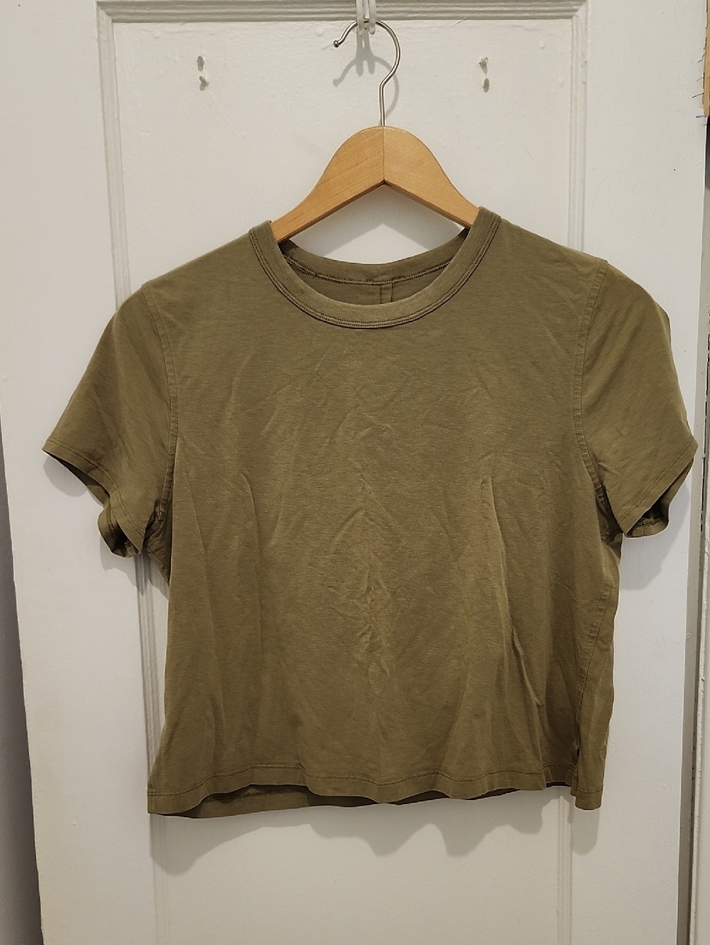 Olive Short Sleeve Soft And Comfy Lululemon T Shirt